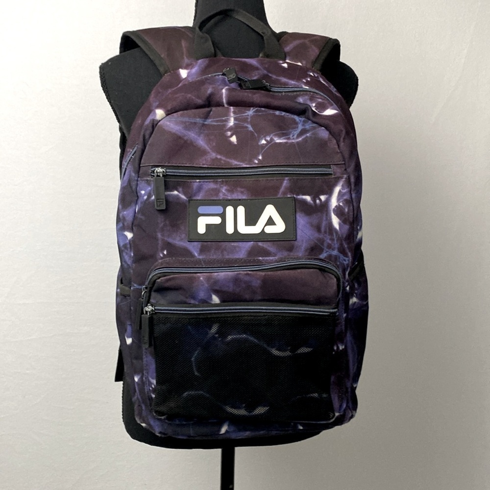 Vermont 2 Backpack Marble Mystic Purple Blue Women's Bag
